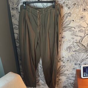 Free People Khaki Trousers